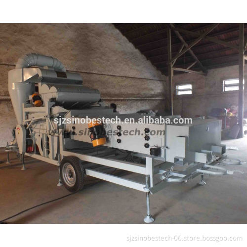 Seed cleaning machine with mazie thresher with cyclone)